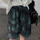 Tie-dyed Straight Leg Shorts
