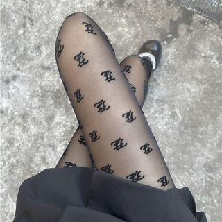 Lettering Pants Black - One Size