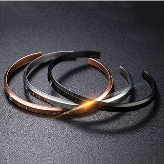 Letter Engraved Bangle