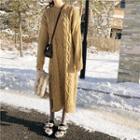 Cable Knit Loose-fit Knit Dress