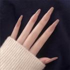 Pointed Faux Nail Tips 277 - Glue - Pink - One Size