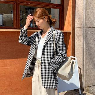 Line Blend Gingham Blazer