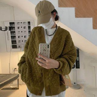 Diamond Long-sleeve Cardigan
