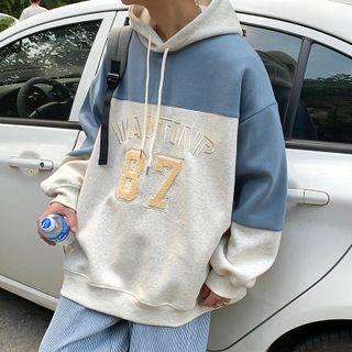 Color Block Numbers Hoodie