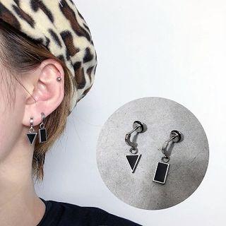 Stainless Steel Rectangle / Triangle Dangle Earring