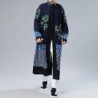 Mock Two-piece Dragon Print Jacket