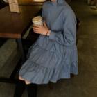 Long-sleeve A-line Tunic Dress