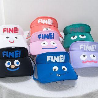 Cartoon Print Visor Hat