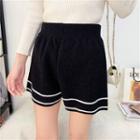 Striped Shorts White Stripe - Black - One Size