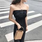 Strapless Cropped Wide-leg Jumpsuit