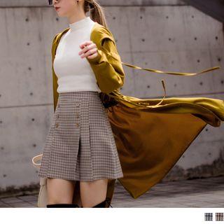 Houndstooth A-line Skort