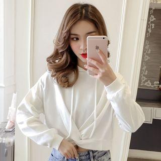 Cropped Twisted Hoodie