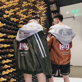 Couple Matching Hood Bomber Jacket