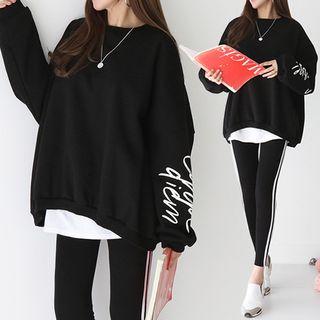 Carpe Diem Printed Loose-fit Sweatshirt