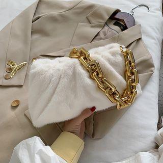Chain Furry Shoulder Bag