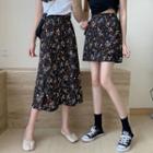 Floral Print Mini Skirt / Midi Skirt