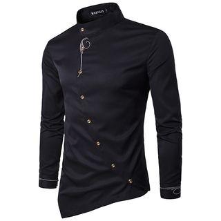 Asymmetric Long-sleeve Top