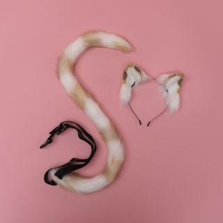 Set: Cat Ear Headband + Tail