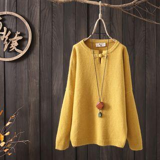 Frog Buttoned Keyhole Blouse