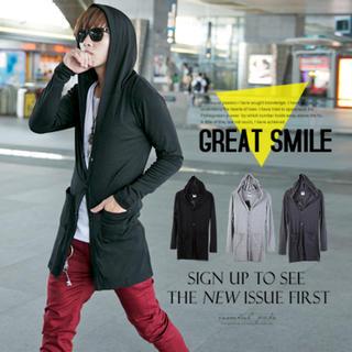Cotton Hooded Long Jacket