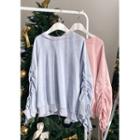 Drawcord Raglan-sleeve Sweatshirt