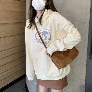 Heart Print Hoodie / Mini Pencil Skirt