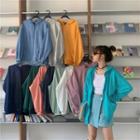 Plain Loose-fit Hooded Jacket - 12 Colors