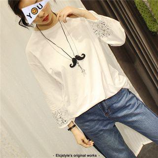 Sequined 3/4 Sleeve Tunic