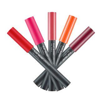 The Face Shop - Flat Glossy Lipstick (6 Colors) #pk01 Lily Pink