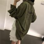 Corduroy Long-sleeve Loose-fit Shirt