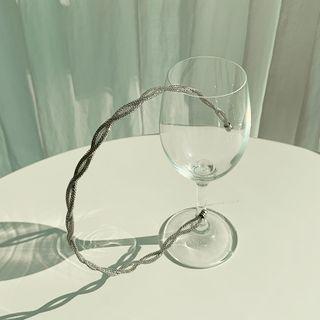 Twist Metal Headband Silver - One Size