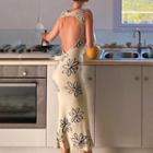Sleeveless Floral Open Back Midi Dress
