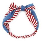 Striped Panel Knotted Headband