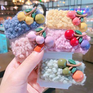 Acrylic Fruit Shearling Hair Clip
