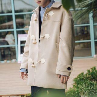 Loose-fit Toggle Wool Coat