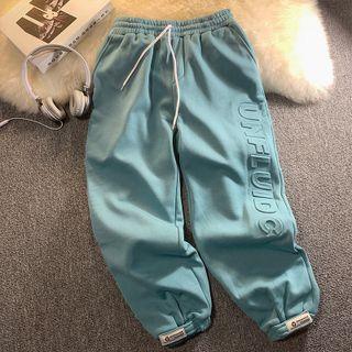 Fleece Lined Applique Sweatpants