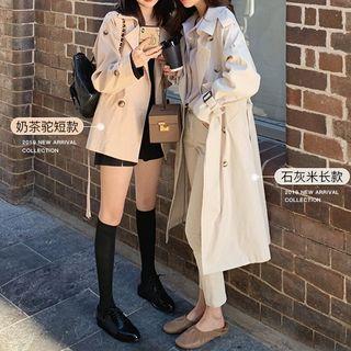 Double-breasted Long-sleeve Jacket ( Various Designs )