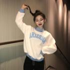 Fleece Letter Sweatshirt