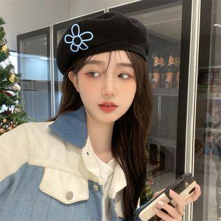 Floral-accent Beret