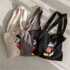 Mickey Mouse Print Fleece Shopper Bag