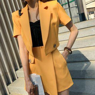 Short-sleeve Crop Jacket