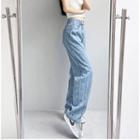 Mid Rise Paneled Loose-fit Jeans