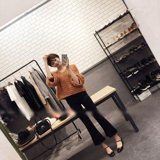 Boot-cut Wide-leg Pants