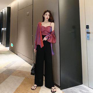 Long-sleeve Shirt / Camisole Top / Pants
