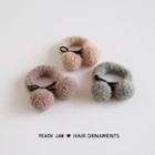 Shearling Pom Pom Hair Tie