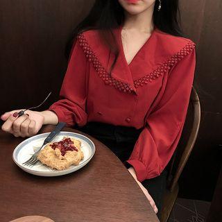 Double-breasted Shirt Red - One Size