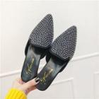 Pointed Low Heel Mules