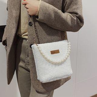 Chain Fleece Crossbody Bag