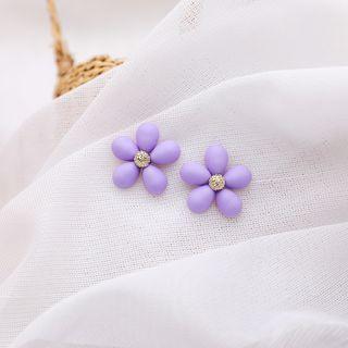 Flower Flower Earring 1 Pair - Purple - One Size