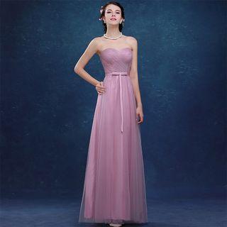 Strapless Sheath Evening Gown